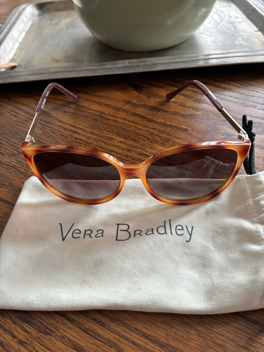 Vera Bradley Tori Polarized Sunglasses Kaleidoscope Pattern